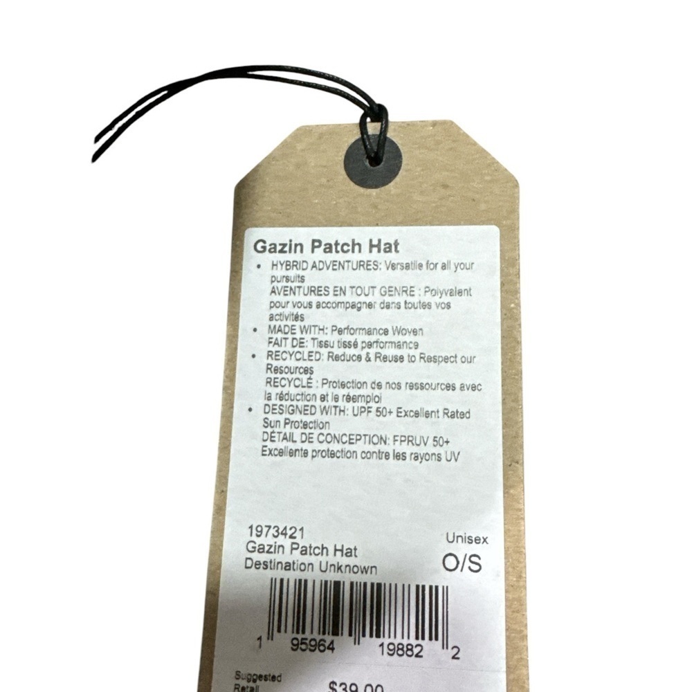 PRANA NWT GAZIN PATCH HAT UNISEX - Picture 3 of 4